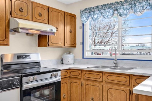 12 Whitaker Close Ne, Calgary, AB - Indoor Photo Showing Kitchen With Double Sink