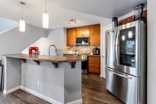 243 New Brighton Landing Se, Calgary, AB - Indoor Photo Showing Kitchen With Upgraded Kitchen
