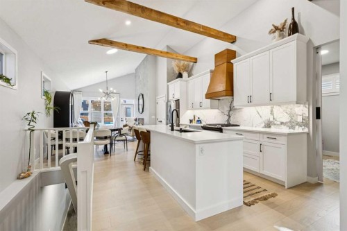 376 Precedence Hill, Cochrane, AB - Indoor Photo Showing Kitchen With Upgraded Kitchen