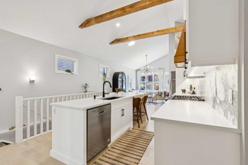 376 Precedence Hill, Cochrane, AB - Indoor Photo Showing Kitchen With Upgraded Kitchen