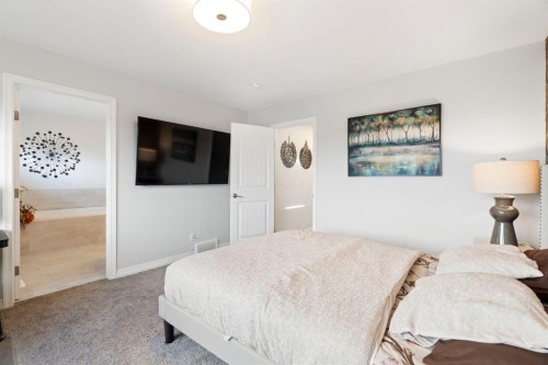306 Corner Meadows Way Ne, Calgary, AB - Indoor Photo Showing Bedroom