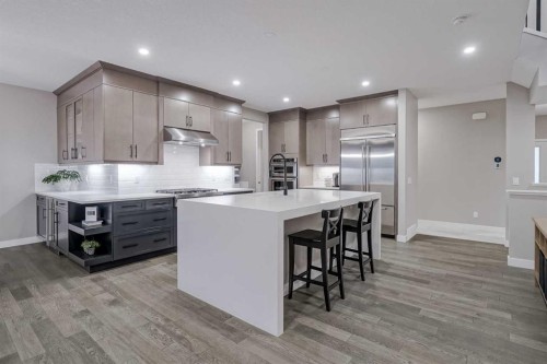 73 Magnolia Terrace Se, Calgary, AB - Indoor Photo Showing Kitchen With Upgraded Kitchen