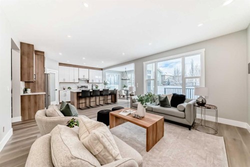 101 Auburn Springs Park Se, Calgary, AB - Indoor Photo Showing Living Room