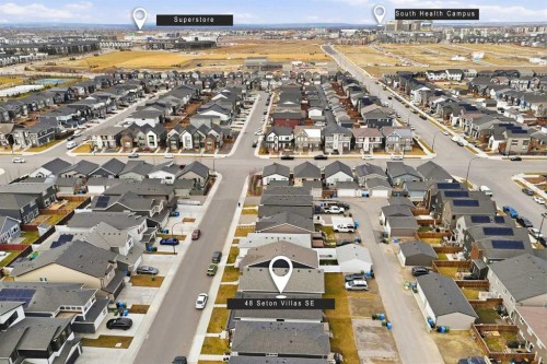 48 Seton Villas Se, Calgary, AB - Outdoor With View