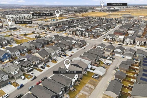 48 Seton Villas Se, Calgary, AB -  With View