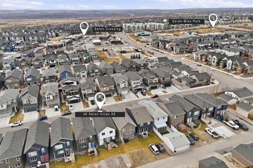 48 Seton Villas Se, Calgary, AB - Outdoor With View