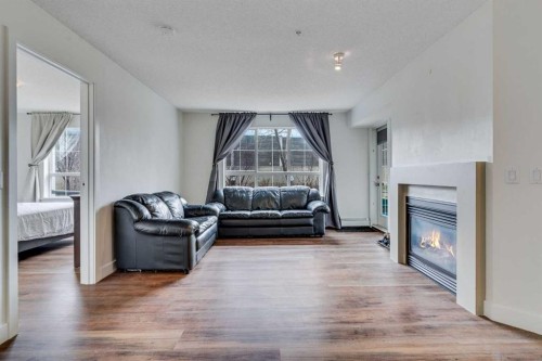 113-35 Richard Court Sw, Calgary, AB - Indoor Photo Showing Living Room With Fireplace