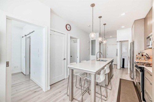1231-76 Cornerstone Passage Ne, Calgary, AB - Indoor Photo Showing Kitchen With Upgraded Kitchen