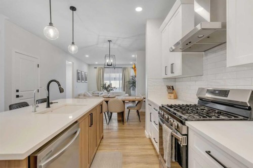 78 Mallard Heath Se, Calgary, AB - Indoor Photo Showing Kitchen With Upgraded Kitchen