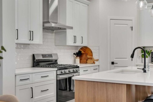78 Mallard Heath Se, Calgary, AB - Indoor Photo Showing Kitchen With Upgraded Kitchen