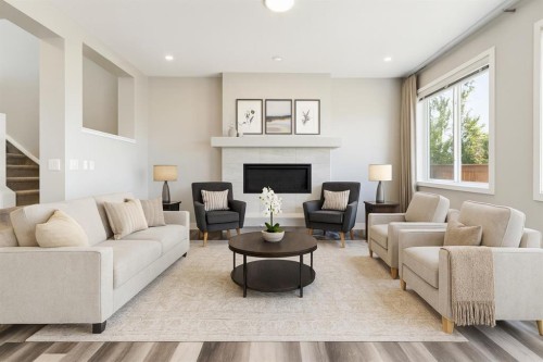 99 Precedence Hill, Cochrane, AB - Indoor Photo Showing Living Room