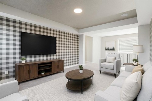 99 Precedence Hill, Cochrane, AB - Indoor Photo Showing Living Room