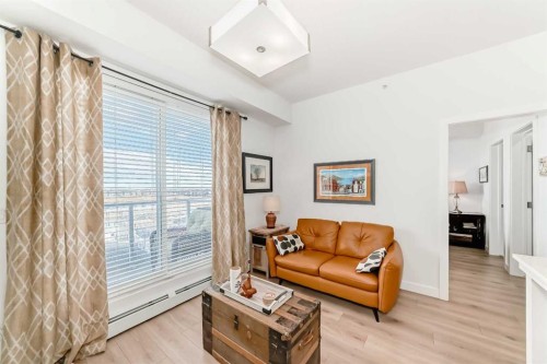 1406-76 Cornerstone Passage Ne, Calgary, AB - Indoor Photo Showing Living Room