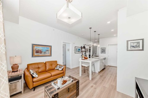 1406-76 Cornerstone Passage Ne, Calgary, AB - Indoor Photo Showing Living Room