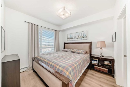 1406-76 Cornerstone Passage Ne, Calgary, AB - Indoor Photo Showing Bedroom