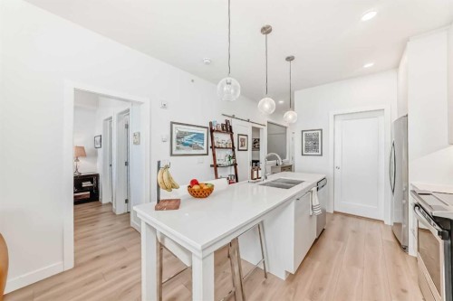1406-76 Cornerstone Passage Ne, Calgary, AB - Indoor Photo Showing Kitchen With Upgraded Kitchen