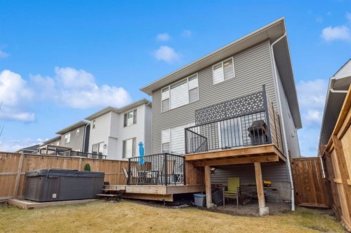 487 Rivercrest Road, Cochrane, AB - Outdoor With Deck Patio Veranda With Exterior