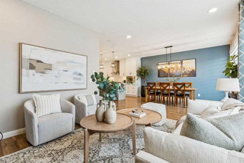 487 Rivercrest Road, Cochrane, AB - Indoor Photo Showing Living Room