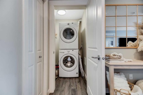 221-110 Auburn Meadows View Se, Calgary, AB - Indoor Photo Showing Laundry Room