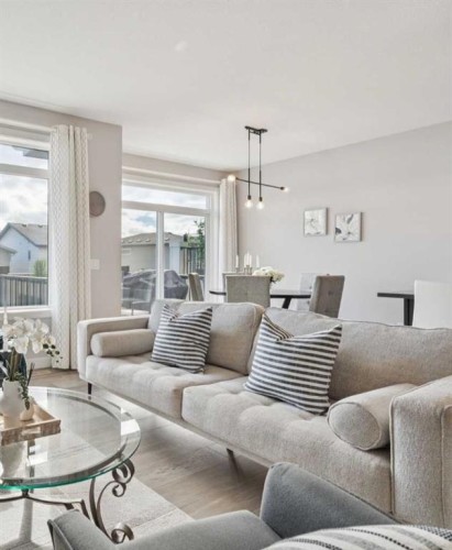 363 Precedence Hill, Cochrane, AB - Indoor Photo Showing Living Room