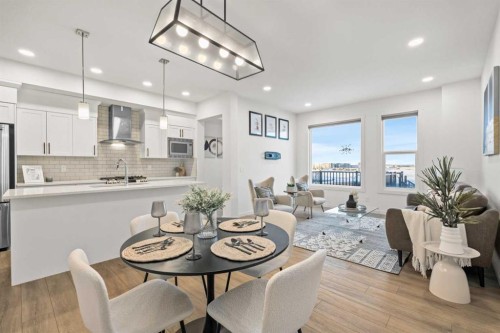 175 Creekstone Way Sw, Calgary, AB - Indoor Photo Showing Dining Room