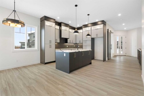 52 Lakes Estates Circle, Strathmore, AB - Indoor Photo Showing Kitchen With Double Sink