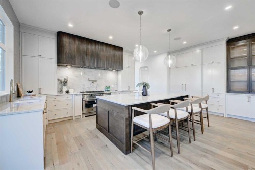 3614 10 Street Sw, Calgary, AB - Indoor Photo Showing Kitchen With Upgraded Kitchen