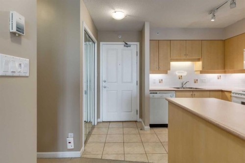 604-650 10 Street Sw, Calgary, AB - Indoor Photo Showing Kitchen With Double Sink