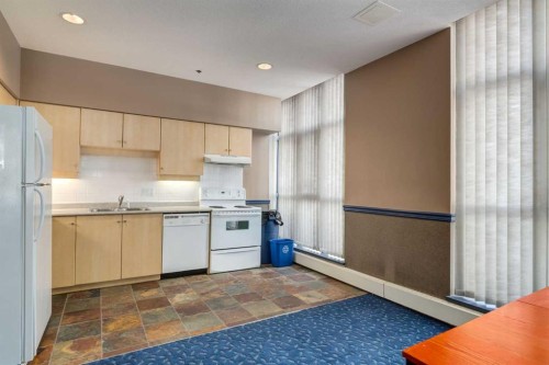 604-650 10 Street Sw, Calgary, AB - Indoor Photo Showing Kitchen With Double Sink