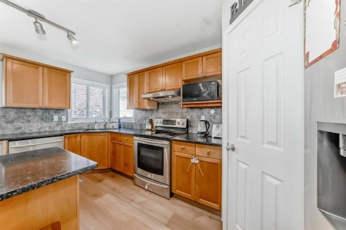 307 Panatella Court Nw, Calgary, AB - Indoor Photo Showing Kitchen With Double Sink