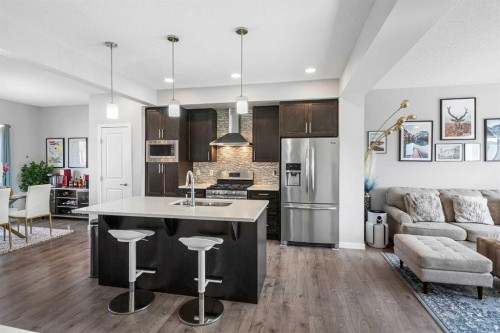 307 Walgrove Boulevard Se, Calgary, AB - Indoor Photo Showing Kitchen With Stainless Steel Kitchen With Upgraded Kitchen