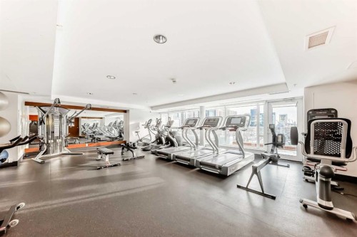 604-510 6 Avenue Se, Calgary, AB - Indoor Photo Showing Gym Room