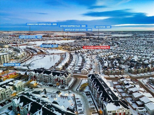 135 Skyview Springs Manor Ne, Calgary, AB - Outdoor With View