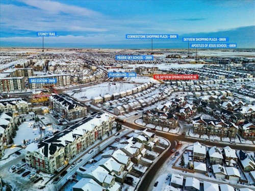 135 Skyview Springs Manor Ne, Calgary, AB - Outdoor With View