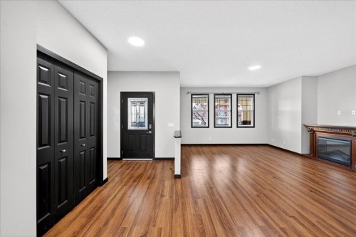 135 Skyview Springs Manor Ne, Calgary, AB - Indoor With Fireplace