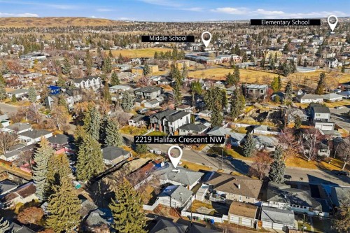 2219 Halifax Crescent Nw, Calgary, AB - Outdoor With View
