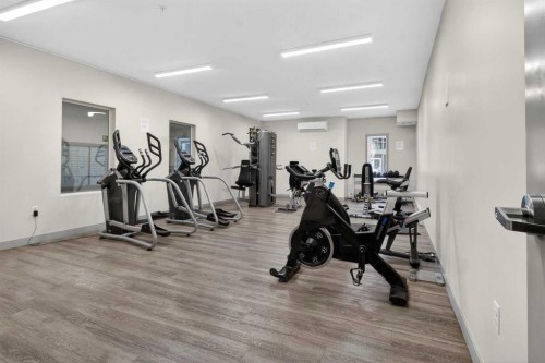 3115-4641 128 Avenue Ne, Calgary, AB - Indoor Photo Showing Gym Room