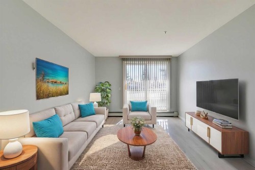119-2022 Canyon Meadows Drive Se, Calgary, AB - Indoor Photo Showing Living Room