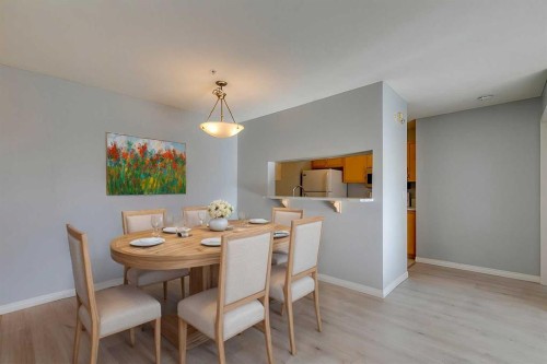 119-2022 Canyon Meadows Drive Se, Calgary, AB - Indoor Photo Showing Dining Room