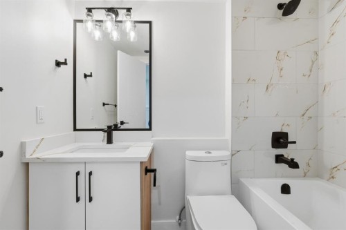 96 Falshire Drive Ne, Calgary, AB - Indoor Photo Showing Bathroom