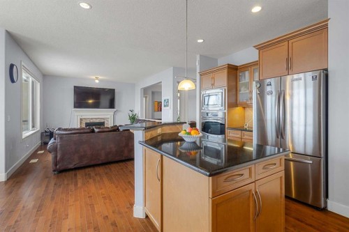 86 Royal Ridge Mount Nw, Calgary, AB - Indoor With Fireplace