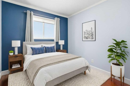 216 Mt. Aberdeen Close Se, Calgary, AB - Indoor Photo Showing Bedroom