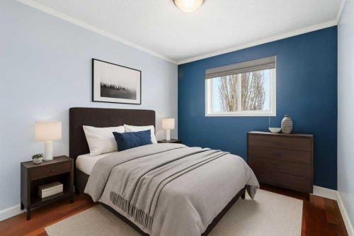 216 Mt. Aberdeen Close Se, Calgary, AB - Indoor Photo Showing Bedroom