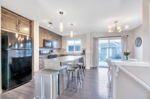 96 Auburn Meadows Boulevard Se, Calgary, AB - Indoor Photo Showing Kitchen With Upgraded Kitchen
