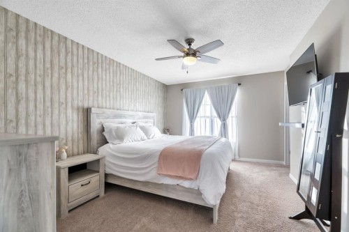96 Auburn Meadows Boulevard Se, Calgary, AB - Indoor Photo Showing Bedroom