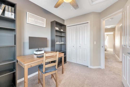 96 Auburn Meadows Boulevard Se, Calgary, AB - Indoor Photo Showing Office