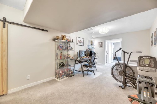 96 Auburn Meadows Boulevard Se, Calgary, AB - Indoor Photo Showing Gym Room