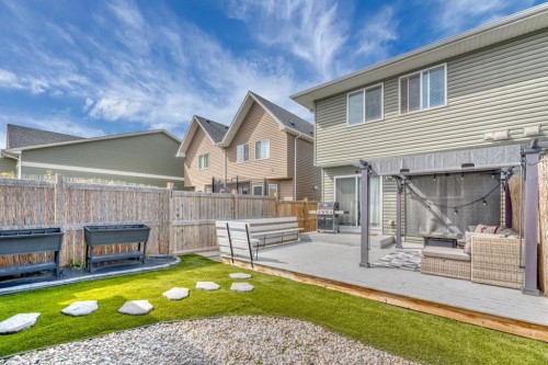 96 Auburn Meadows Boulevard Se, Calgary, AB - Outdoor With Deck Patio Veranda