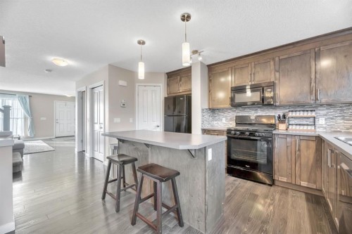 96 Auburn Meadows Boulevard Se, Calgary, AB - Indoor Photo Showing Kitchen With Upgraded Kitchen