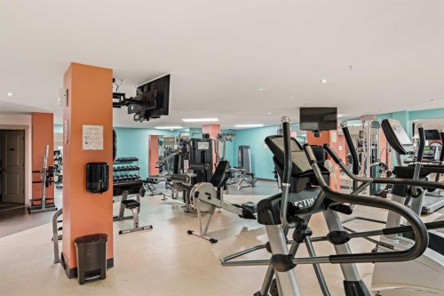1411-5605 Henwood Street Sw, Calgary, AB - Indoor Photo Showing Gym Room